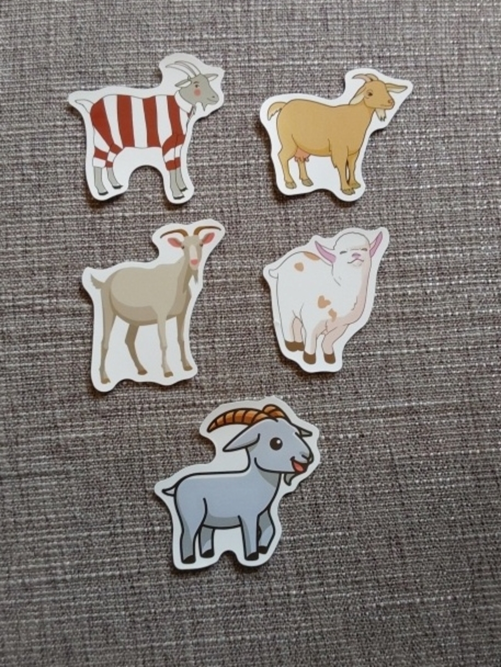 Cute Goat Sticker Pack - Multi-Color Small Pets Decals